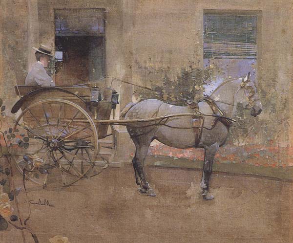 Joseph Crawhall The Governess Cart (mk46)